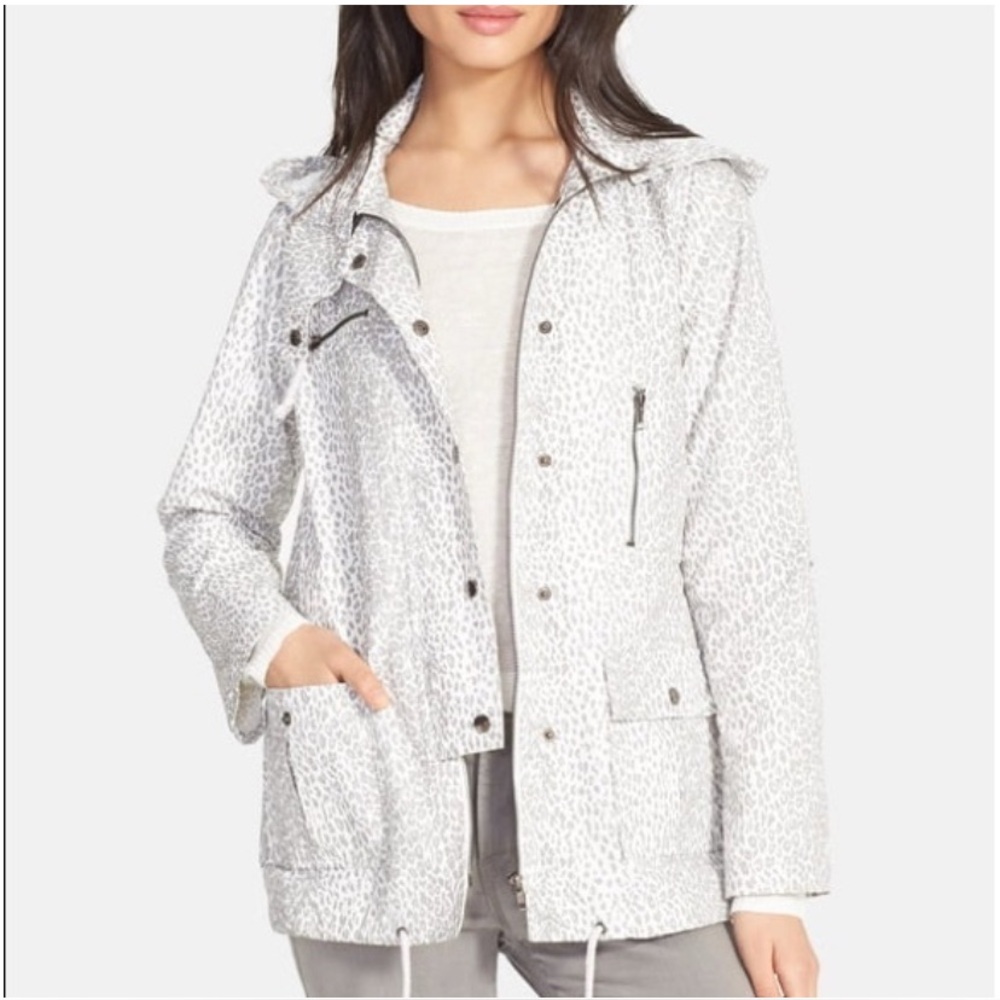 Joie Barker Snow Leopard Rain Jacket